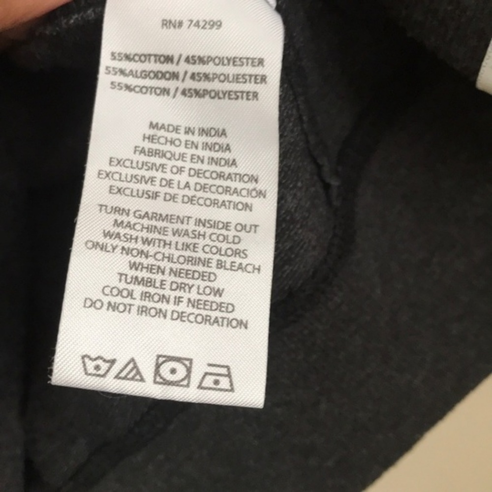 Lucky Brand Charcoal Grey Logo Pullover Sz Small - Picture 6 of 6